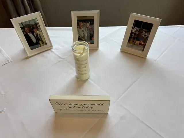 A guest photograph from Anna and Luke’s wedding, uploaded to their PixelParty album