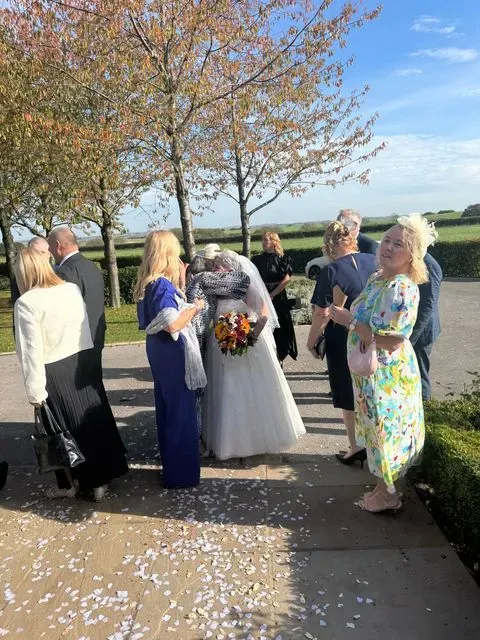 A guest photograph from Anna and Luke’s wedding, uploaded to their PixelParty album