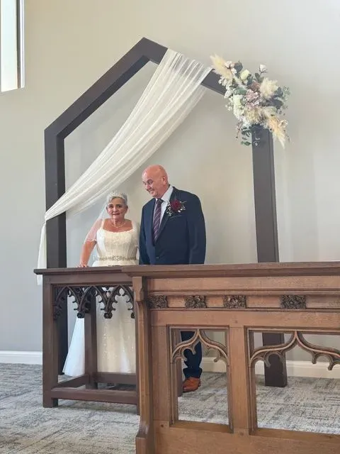 A guest photograph from Anna and Luke’s wedding, uploaded to their PixelParty album