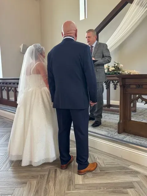A guest photograph from Anna and Luke’s wedding, uploaded to their PixelParty album