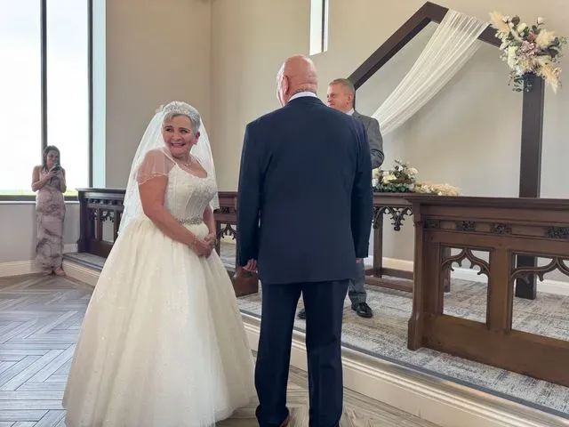 A guest photograph from Anna and Luke’s wedding, uploaded to their PixelParty album