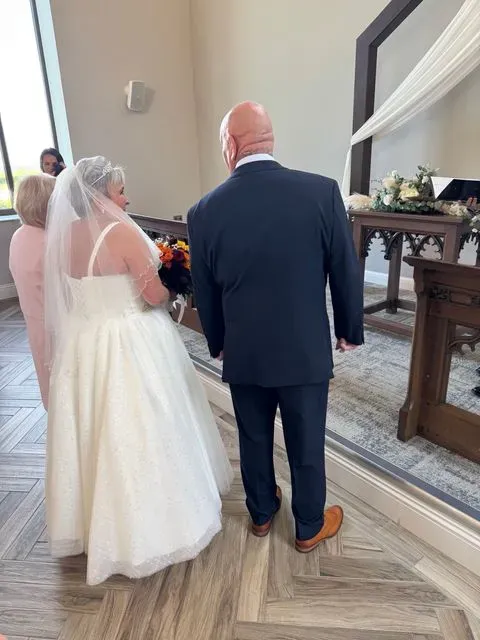 A guest photograph from Anna and Luke’s wedding, uploaded to their PixelParty album