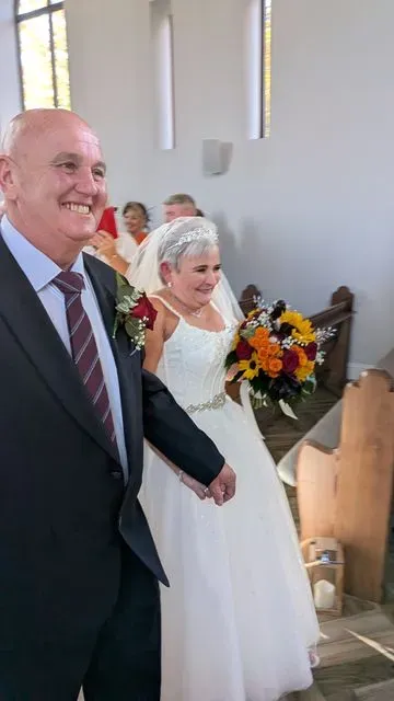 A guest photograph from Anna and Luke’s wedding, uploaded to their PixelParty album
