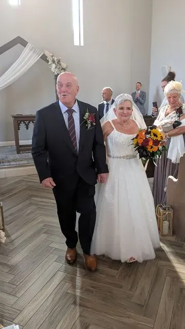 A guest photograph from Anna and Luke’s wedding, uploaded to their PixelParty album