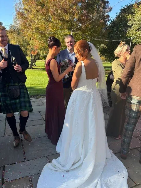 A guest photograph from Chloe and Daniel’s wedding, uploaded to their PixelParty album
