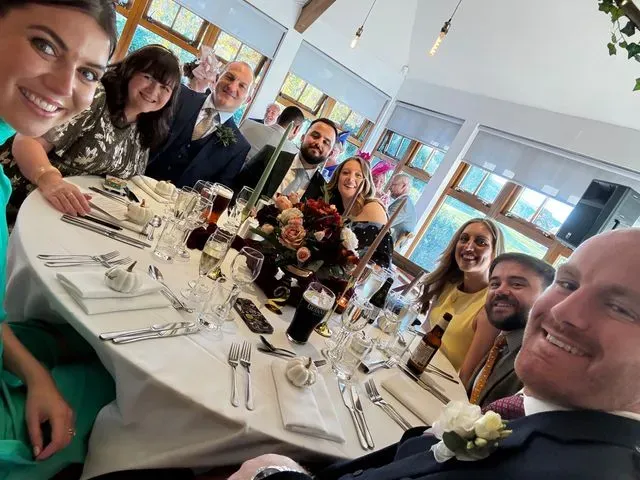 A guest photograph from Chloe and Daniel’s wedding, uploaded to their PixelParty album