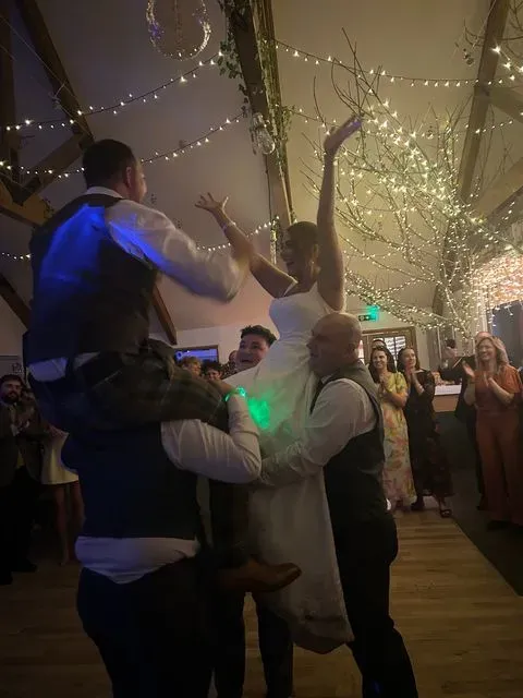 A guest photograph from Chloe and Daniel’s wedding, uploaded to their PixelParty album