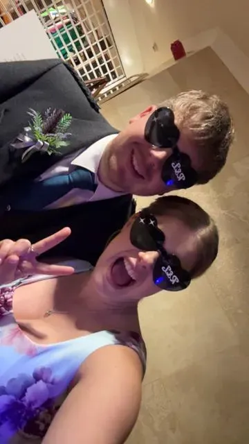 A guest photograph from Chloe and Daniel’s wedding, uploaded to their PixelParty album