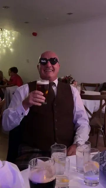 A guest photograph from Chloe and Daniel’s wedding, uploaded to their PixelParty album