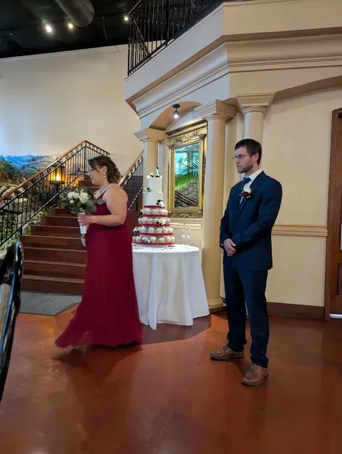A guest photograph from Kevin and Kelli’s wedding, uploaded to their PixelParty album