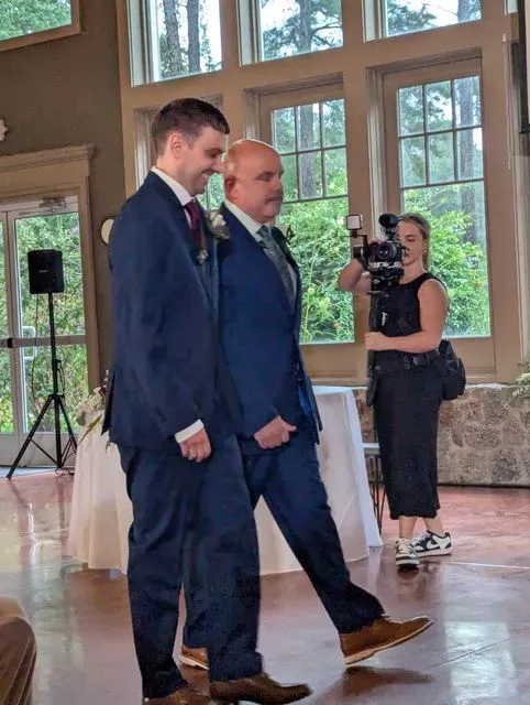 A guest photograph from Kevin and Kelli’s wedding, uploaded to their PixelParty album